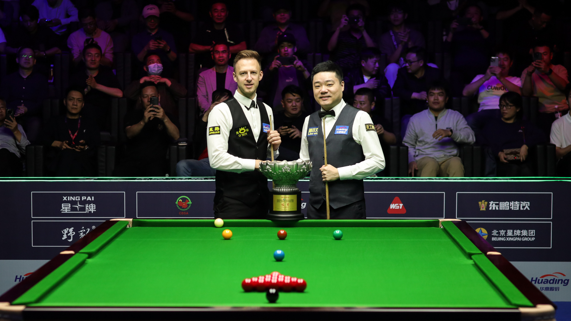 丁俊晖在玉山斯诺克世界公开赛决赛不敌特鲁姆